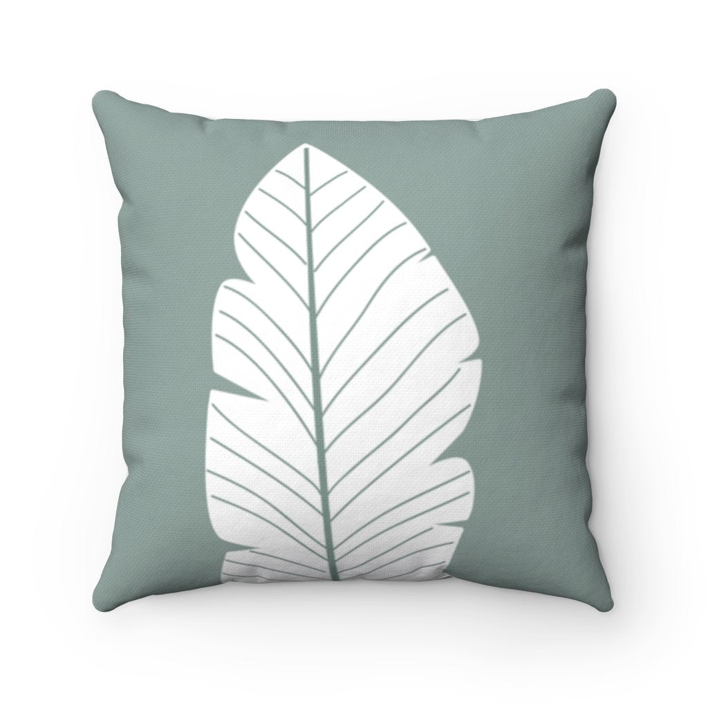 Abstract Green Leaf Double Sided Cushion Home Decoration Accents - 4