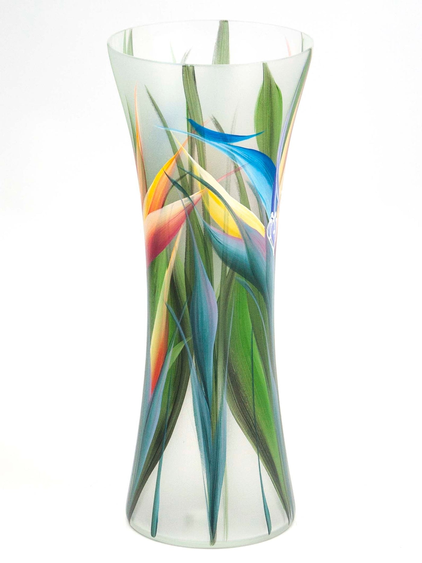 Floor green art Decorative Glass Vase