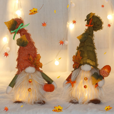 Autumn Decorations Plush Elf Dwarfs Dolls