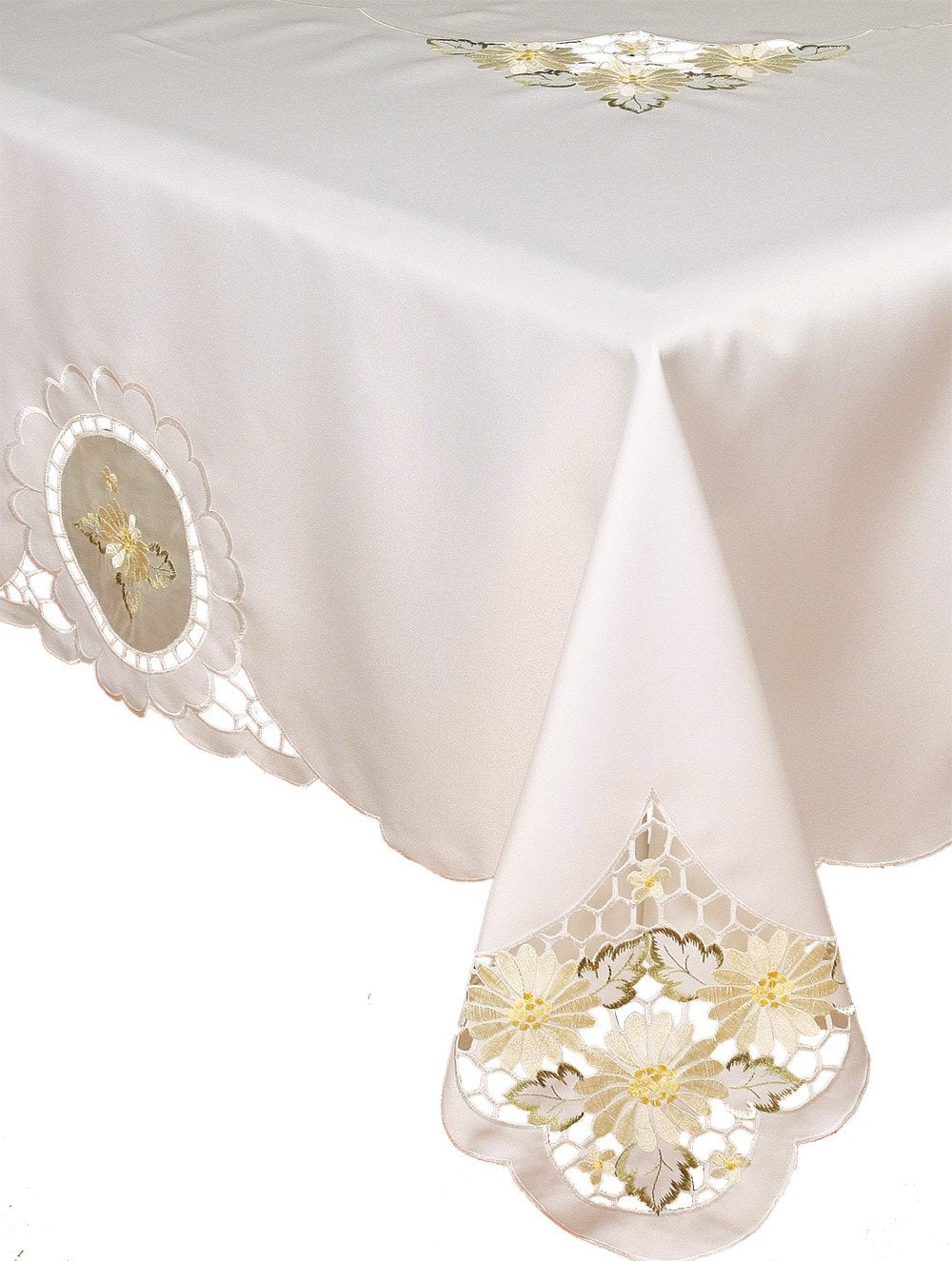 Elegant Daisy Tablecloth