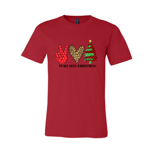 Peace Love Christmas Shirt - WishBest