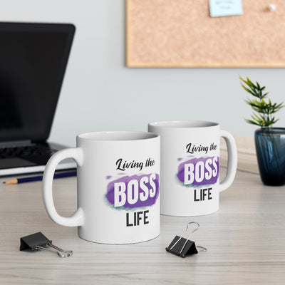 Living A Boss Life Mug - WishBest