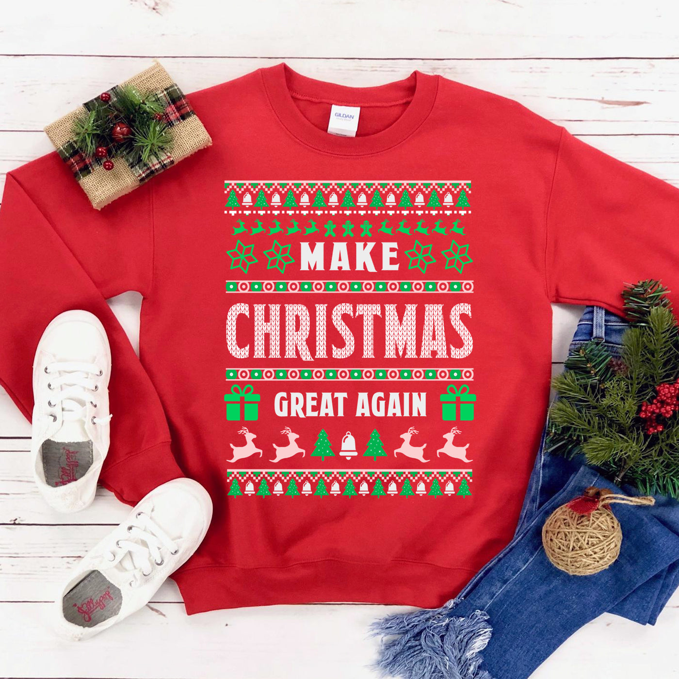 Christmas Great Again Sweatshirt - WishBest